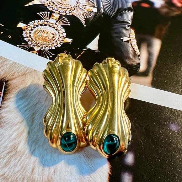 Vintage FENDI Earrings • Pierced • - Picture 1 of 3